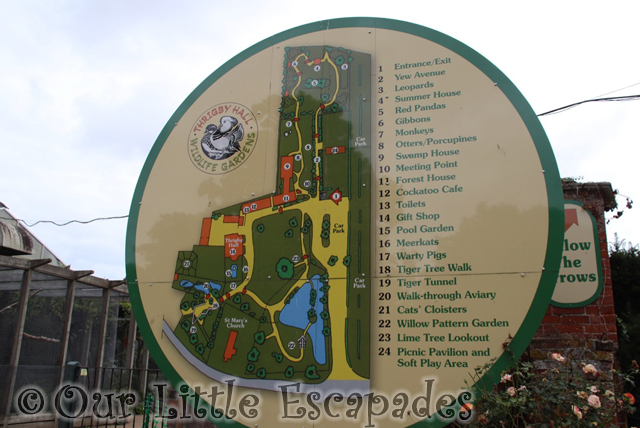 map thrigby hall wildlife gardens