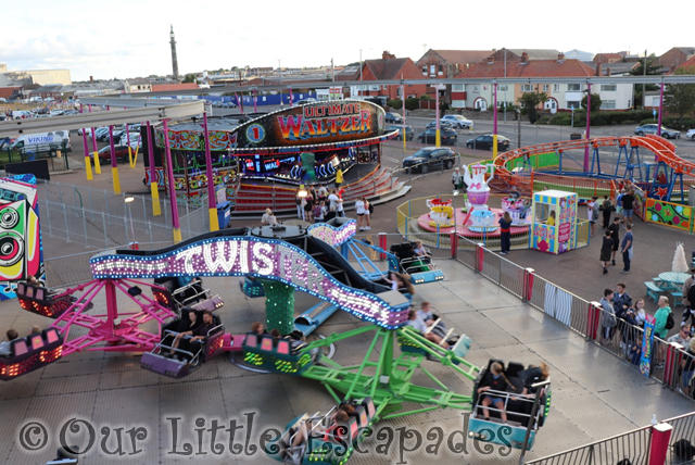 twister waltzer view from the monorail