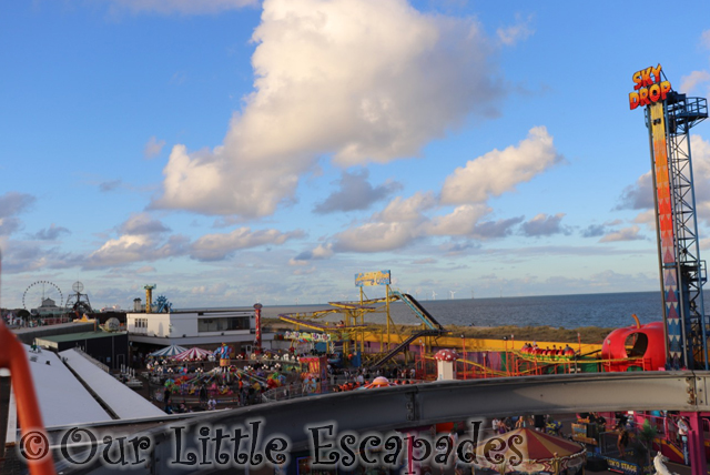 view from the monorail great yarmouth pleasure beach