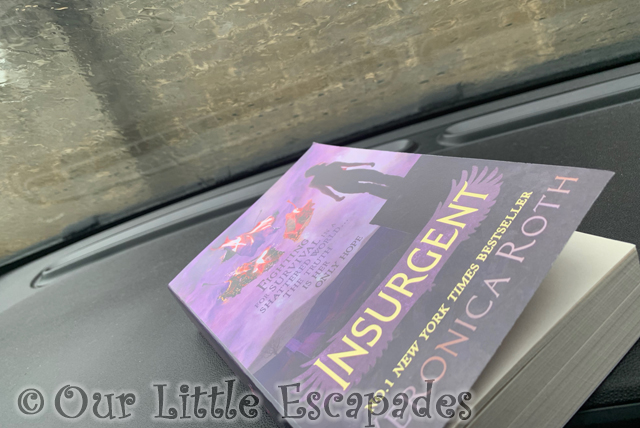 insurgent veronica roth book car dashboard rain windscreen project 365 2023