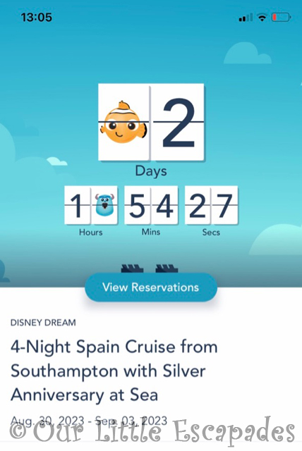 2 day disney cruise line countdown project 365 2023