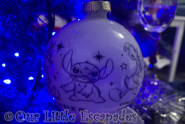 stitch sketch disney 100 bauble 2023 christmas tree