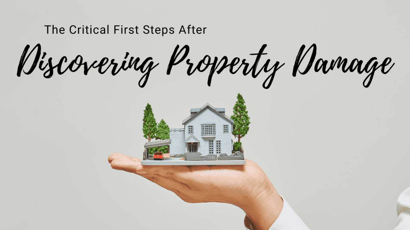 the critical first steps after discovering property damage